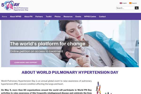 World PH Day weboldal referenciamunka